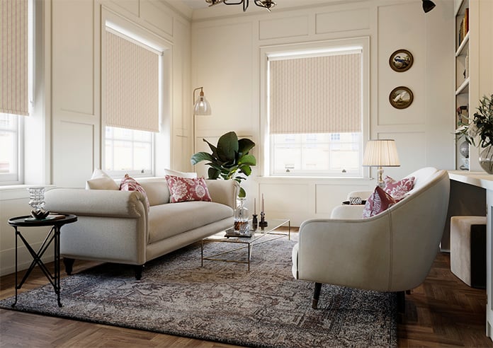 Emily Bond George Stripe Print, Red - Twist&Fit Roller Blind - Image 7